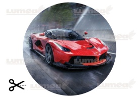 Ядлива снимка на червена захарна торта Ferrari - Светът - Img 3