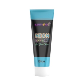 Colorant alimentar gel Albastru efect Neon, 30g - Lumea