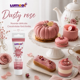 Colorant alimentar gel Dusty Rose, tub, 30g - Lumea - Img 2