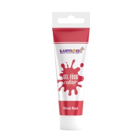 Colorant alimentar gel Rosu aprins, tub, 30g - Lumea