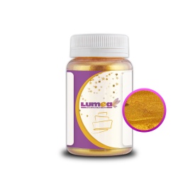 Colorant alimentar pudra de suprafata Auriu rosu, 50g - Lumea