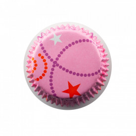 ColourCups розови бризови хартии със звезди 36 броя - Wilton - Img 2