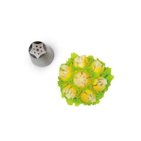 Dui de ornare "Flower tube 09" - SilikoMart