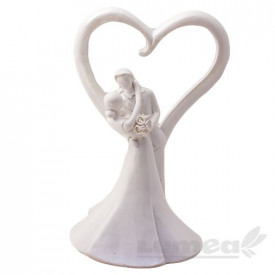Figurine mire si mireasa Imbratisand, cu inima in spate- Kardasis