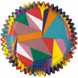 Hartii briose Multicolor abstract, 75 buc. - Wilton - Img 2