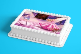 Imagine comestibila tort din Zahar, Barbie dansand - Lumea - Img 2