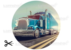 Imagine comestibila tort din Zahar Camion - Lumea - Img 3