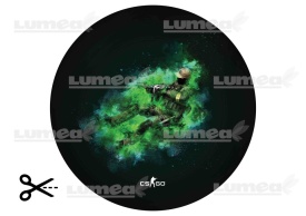 Imagine comestibila tort din Zahar CS:GO model verde - Lumea - Img 3