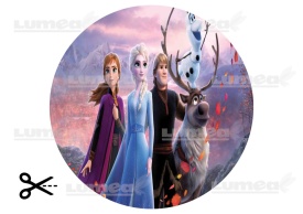 Imagine comestibila tort din Zahar, Frozen model 1 - Lumea - Img 3
