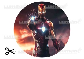 Imagine comestibila tort din Zahar Iron Man - Lumea - Img 3