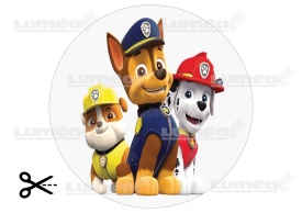 Imagine comestibila tort din Zahar, Paw Patrol, Chase, Rubble, Marshall - Lumea - Img 3