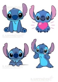 Imagine comestibila tort din Zahar, Stitch model 4 - Lumea
