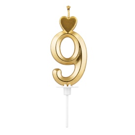 Lumanare Auriu, nr. "9" - Lumea - Img 2