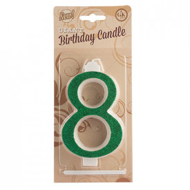 Lumanari cifre uriase nr.8 verde - Lumea Candle