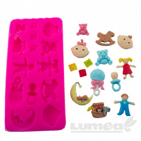 Mulaj silicon accesorii bebe cu 14 forme - Lumea
