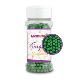 Perle din zahar Verde Muschi 5mm, 80g - Lumea