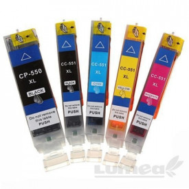 Set cartuse cu chip pentru imprimanta, 550-551