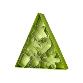 Set decupatoare din metal, diferite forme de Craciun, 7 buc. - Wilton - Img 2