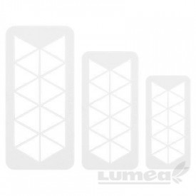 Set decupatoare textura Triunghi impreuna - PME - Img 2