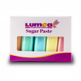Set fondant Pastel mix, 100g x 5 buc. - Lumea - Img 1