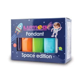 Set fondant Space mix, 100g x 5 buc. - Lumea