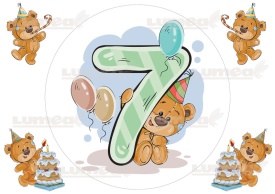 Vafa tort aniversara cu Teddy "1-9" - Lumea - Img 7