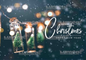 Vafa tort "Merry Christmas & Happy New Year" model 1 - Lumea - Img 1