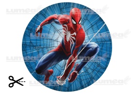 Vafa tort Spiderman cu fundal Albastru - Lumea - Img 3