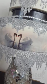 Вирджински силиконов калъп за дантела - Crystal Lace - Img 3