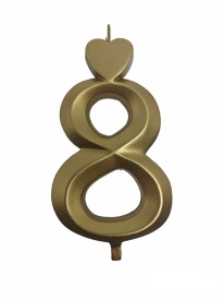 Големи златни свещи, номер 8, 4 броя - The World