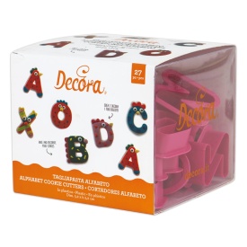 Комплект резачки за азбуки, 27 бр. - Decora