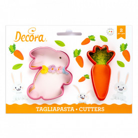 Комплект резачки за зайчета и моркови, 2 части - Decora