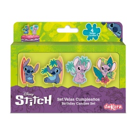 Комплект свещи Stitch, 4 части - deKora