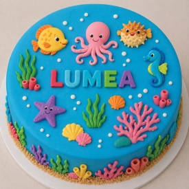 Комплект фондан Sea Life mix, 100g x 5 бр. – Lumea - Img 2