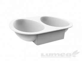 Силиконова форма за торта "HALF EGGS 385" - SilikoMart - Img 3