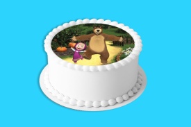 Снимка на ядлива торта от Sugar Cake Маша и Happy Bear - Светът - Img 4