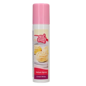 Спрей хранителен оцветител Cream White Velvet, 100 мл – FunCakes