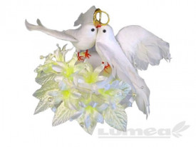 Figurine Mire si Mireasa Porumbite cu floare - Kardasis