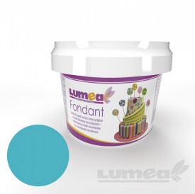 Fondant albastru efect neon, 400g - Lumea