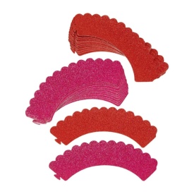 Hartii Invelire briose Rosu si Roz sclipitor, 24 buc. - Wilton - Img 2