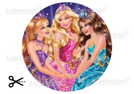 Imagine comestibila tort din Zahar, Barbie si prietenii la dans - Lumea - Img 3