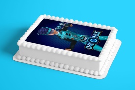 Imagine comestibila tort din Zahar Dronix model 4 - Lumea - Img 2