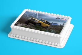Imagine comestibila tort din Zahar Forza Horizon Jeeps - Lumea - Img 2