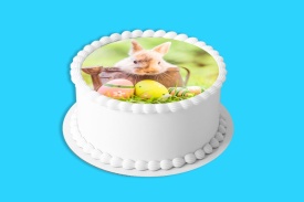 Imagine comestibila tort din Zahar Iepuras cu ou de paste - Lumea - Img 4