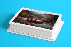 Imagine comestibila tort din Zahar, Lamborghini model 2 - Lumea - Img 2