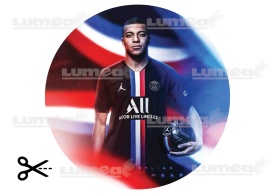 Imagine comestibila tort din Zahar Mbappe - Lumea - Img 3