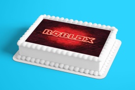 Imagine comestibila tort din Zahar, Roblox model 1 - Lumea - Img 2