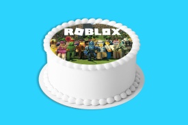 Imagine comestibila tort din Zahar, Roblox model 3 - Lumea - Img 4