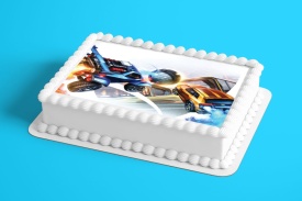 Imagine comestibila tort din Zahar, Rocket League model 1 - Lumea - Img 2