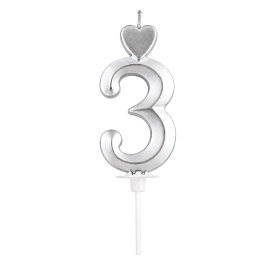 Lumanare Argintiu, nr. "3" - Lumea - Img 2